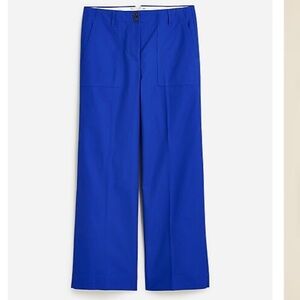 J. Crew Collection Trench Canvas Wide Leg Pant